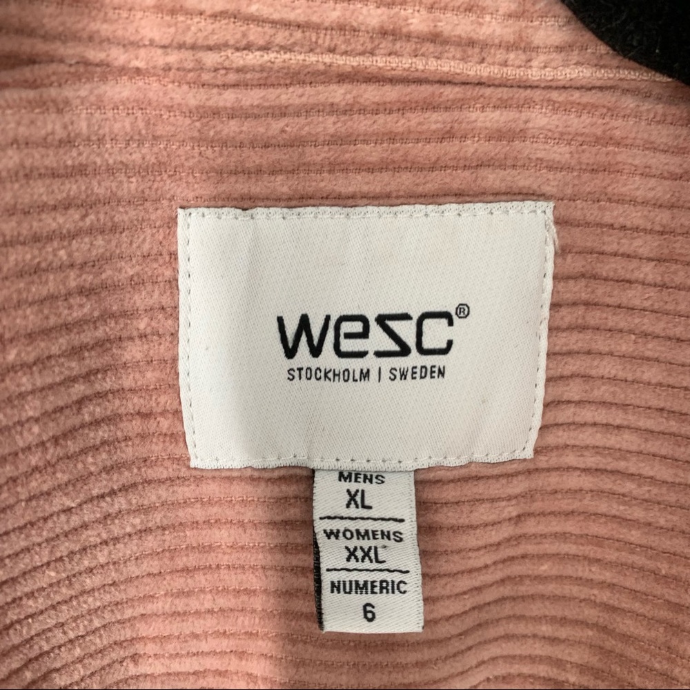 Wesc Pink Corduroy Oversized Jacket Men’s Size XL Women’s Size XXL - Picture 2 of 10